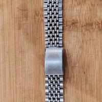 Cinturino acciaio chicchi riso 18 mm fibbia