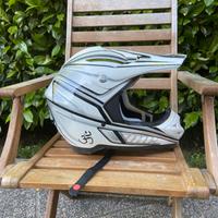 Casco bianco da cross One taglia M