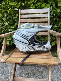 Casco bianco da cross One taglia M