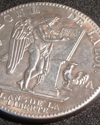 Moneta Francia Ecu constitutionnel Louis XVI 1793