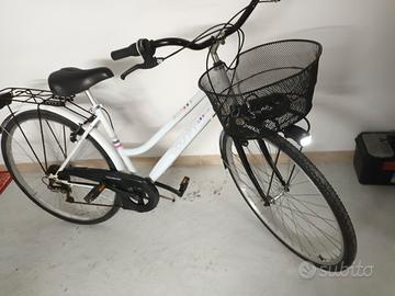 Bicicletta rute da 28,cestino luci a led e cambio 