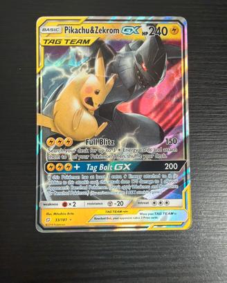 Pikachu & Zekrom GX 33/181 Team Up (ENG) NM