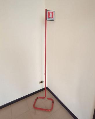 Piantana porta estintore a pavimento H180 cm