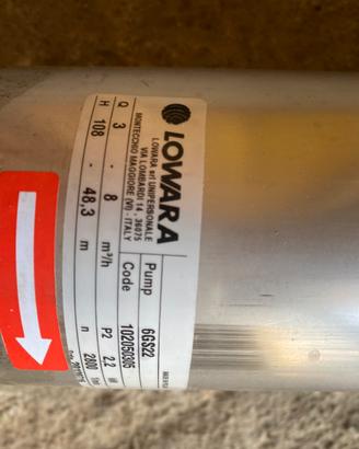 Sommersa lowara con inverter