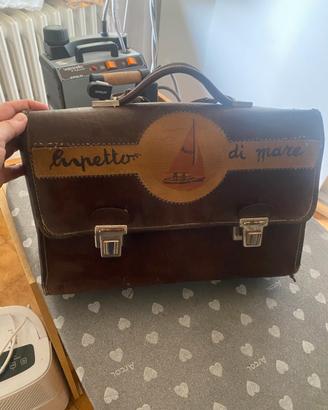 Cartella scuola vintage