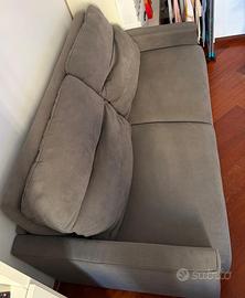 Divano 3 posti con letto estraibile materasso alto