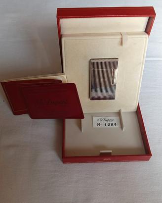 Accendino S.T. Dupont placcato argento