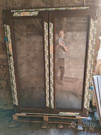 Finestra in PVC Doppia anta effetto legno