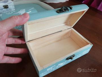 Cofanetto, bomboniera, bauletto legno shabby chic