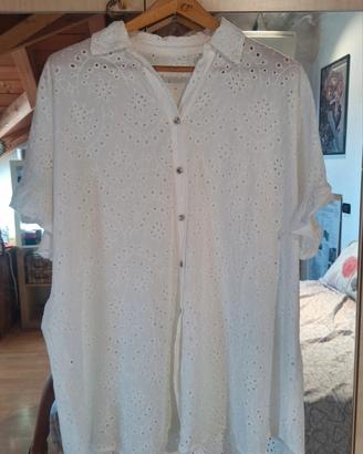 Camicia bianca in cotone
