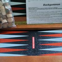 Scatola gioco Backgammon da viaggio/tavolo