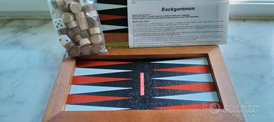 Scatola gioco Backgammon da viaggio/tavolo