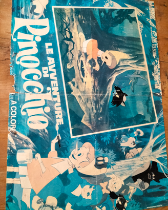 Locandina cinema Pinocchio del 1970