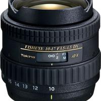 Obiettivo Tokina 10-17mm fisheye zoom Nikon DX