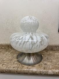 Lampada mod fungo vetro murano vintage funzionante