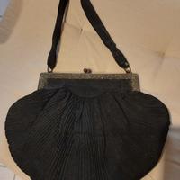 Ogg Antichità Borsa Seta nera 