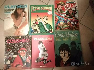 editoria d'autore 8 fumetti +rivista Playmen