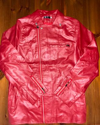 Giacca in pelle rossa - utilizzabile per cosplay