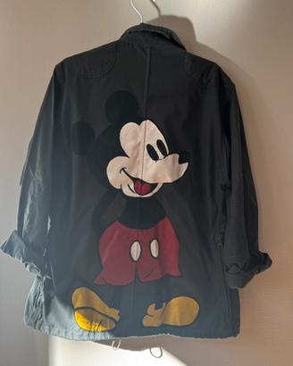 Giubbotto vintge con topolino disegnato