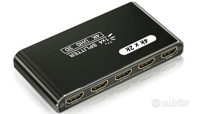 Splitter HDMI 1 in 4 Out 4K UHD – Duplica su 4 Sch