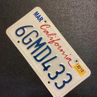 targa viaggiata California 