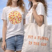 T-shirt Put a Flower in the gun ® limited edition