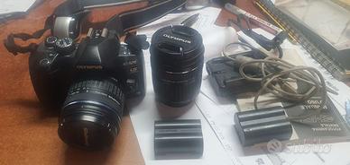 fotocamera digitle Olympus E520 + 2 obiettivi zoom