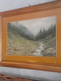 GIACINTO BO olio cartone  47 x 31