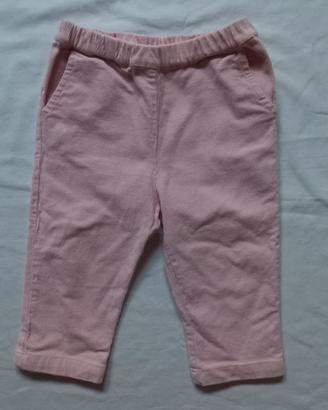 Pantaloni rosa 12 mesi velluto a coste