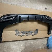 Mercedes CLA w118 splitter sotto scarichi black