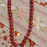 Collana corallo e finale minerale
