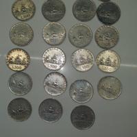 monete 500 lire in argento. 
