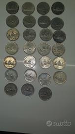 monete 500 lire in argento. 