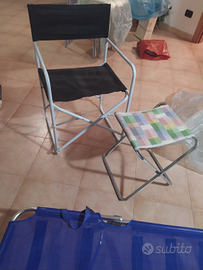 Sedia nera ripiegabile Salva spazio 15