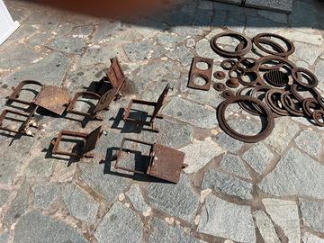 Accessori antichi di cucina in muratura del 1800
