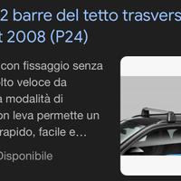 Barre portatutto Peugeot 2008 originali