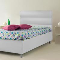 Letto singolo in ecopelle