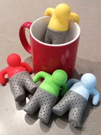 4 infusori per tè a forma di omino(tazza esclusa)