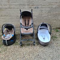 Trio neonato Chicco passeggino navetta ovetto cull