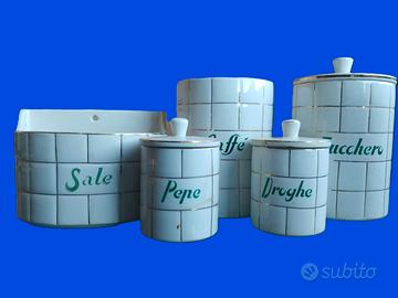 SET CONTENITORI DA CUCINA VINTAGE