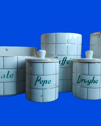 SET CONTENITORI DA CUCINA VINTAGE