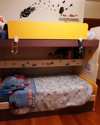 Letto a castello scorrevole