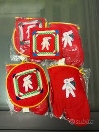 Stock tris cucina: guanto forno + 2 presine