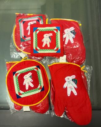 Stock tris cucina: guanto forno + 2 presine