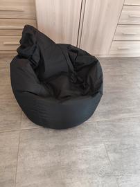 pouf sacco nero