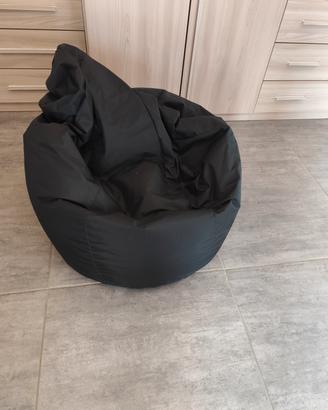 pouf sacco nero