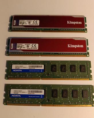 4 x 4 DD3 Ram 1600 MHz