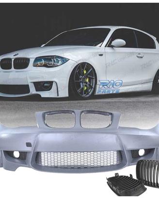 PARAURTI ANTERIORE BMW E81 E87 E82 04-13 LOOK 1M +