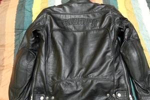 giacca moto in pelle con protezioni Triumph 
