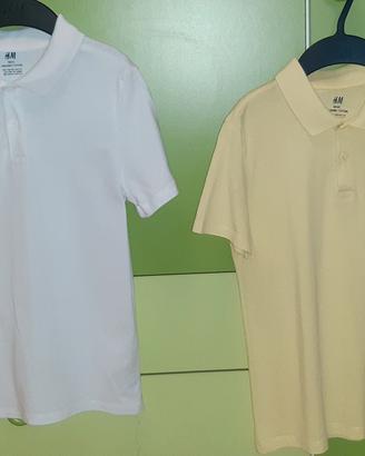n.2  t-shirt polo 8/10 anni nuove
